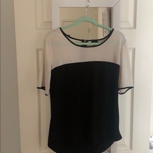 Black and white blouse